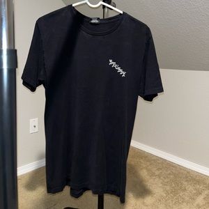 Black STUSSY T-Shirt w/ Old English Font